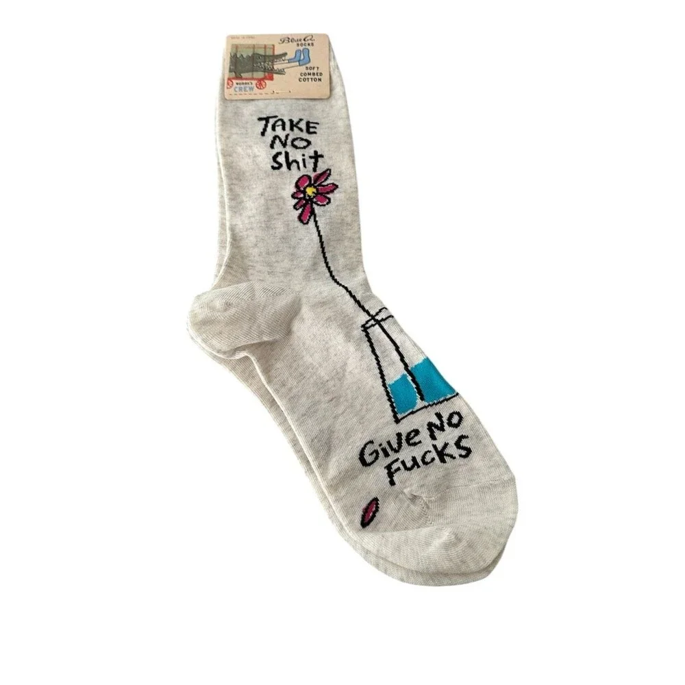 Blue Q Novelty Socks Women Size 5-10 NEW Foul Language